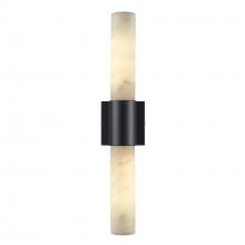 Trans Globe 22680 BK - 2LT SCONCE CYLINDER CNTP BAND-